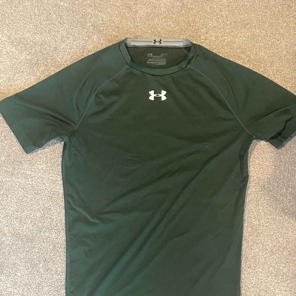 Under Armour Men's Green Compression Shirt